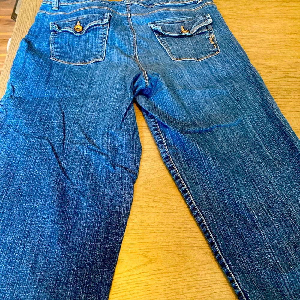 Style & Co Blue Capris with Classic Twill Weave